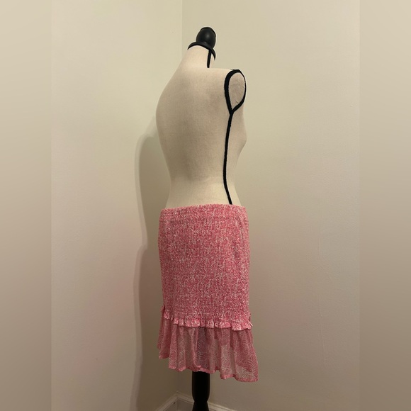 Pink Ruffled Mini Skirt - Perfect for Spring - Picture 2 of 4